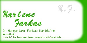 marlene farkas business card